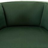Vintage Mid Century Clubchairs - Cocktail Chairs in dark green fabrics 60s