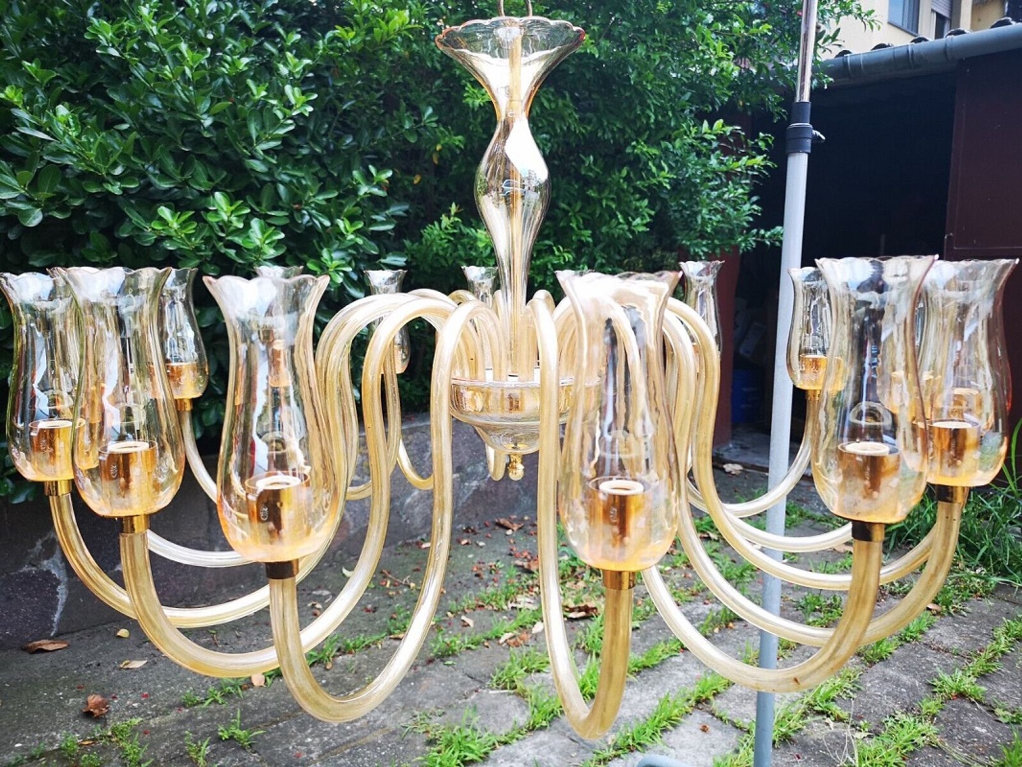 Scale de majo murano sixteen arm chandelier 1950/60