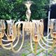 Scale de majo murano sixteen arm chandelier 1950/60