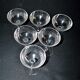 Baccarat set of 6 champagne glasses Nancy in cut crystal organ pipe design 11.5 cm