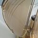 Brass table lamp with smoked glass panels, Belgium 1970