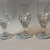 8 blown flared glasses