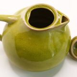Artisanal lime green teapot Jars