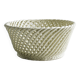 Bread basket - openwork white ceramic bowl.