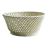 Bread basket - openwork white ceramic bowl.