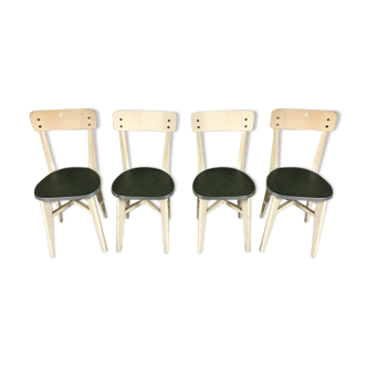 Set of 4 Efji chairs vintage bistro kitchen