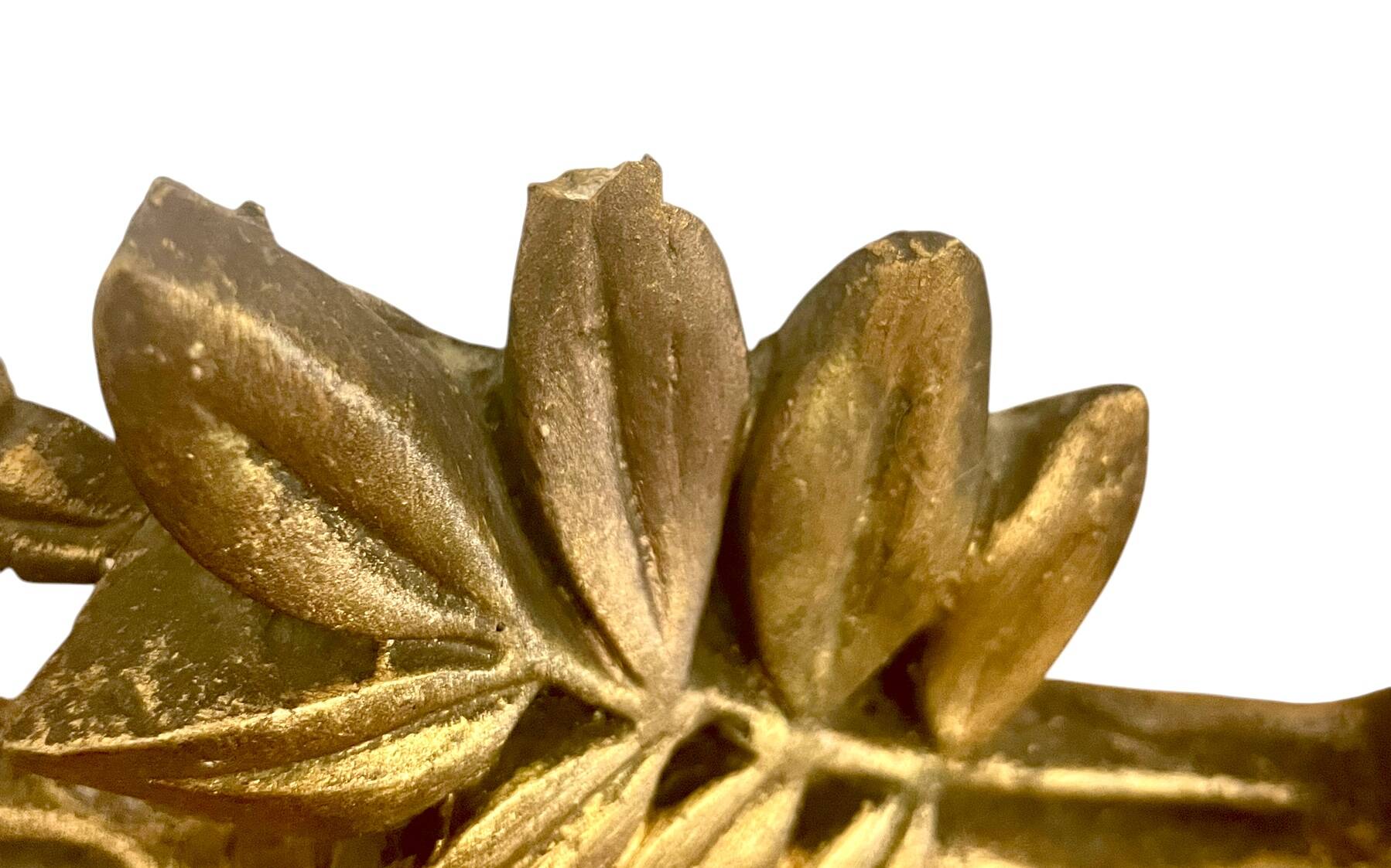 Louis XVI style gilded wood mirror