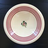 Hollow dish Gien floral decoration