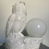 Ceramic owl lamp