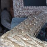 Pair of straw mirrors