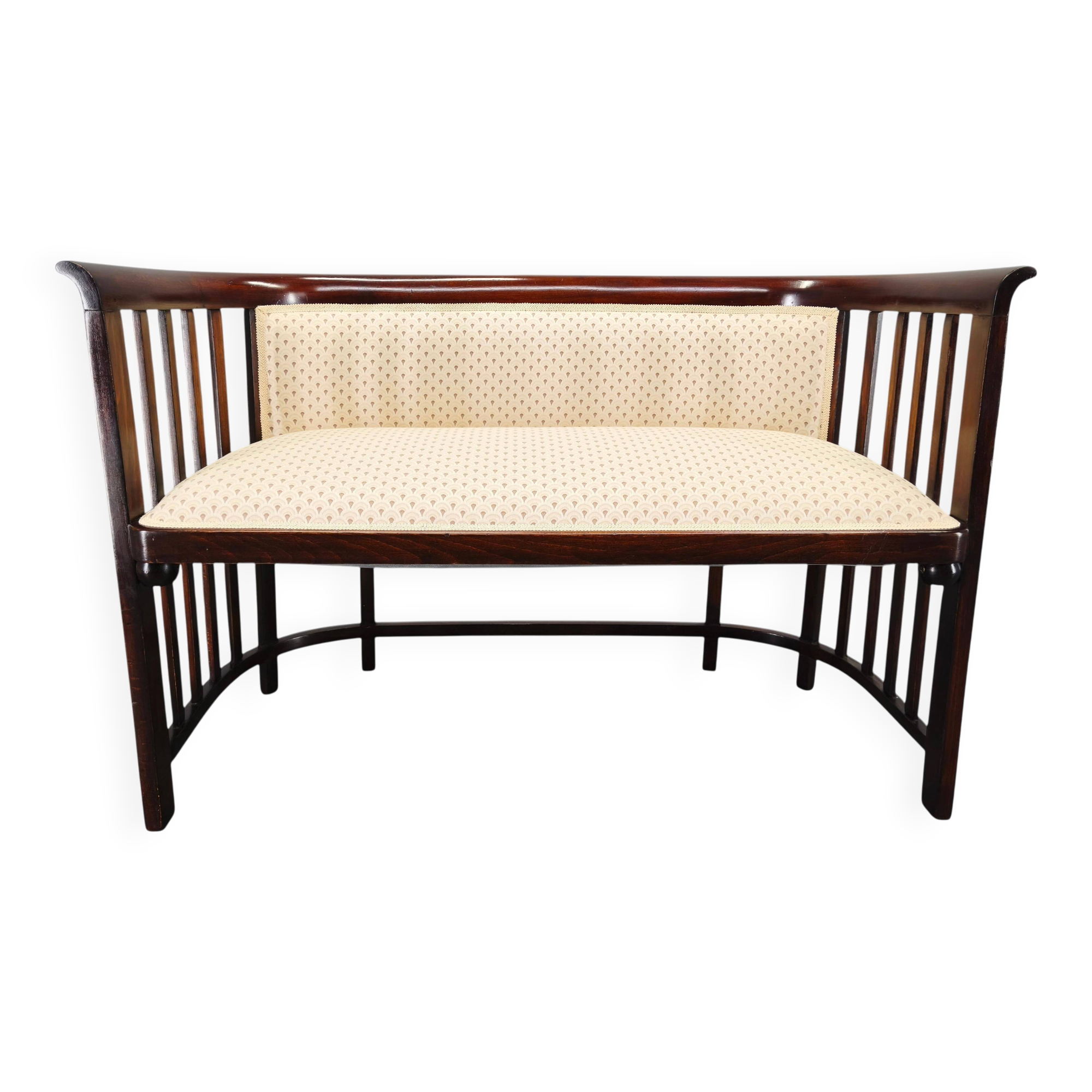 Josef Hoffmann Attributed Beech Sofa, Vienna Secession, 1920s