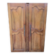 Double old wardrobe doors in walnut from around 1900.