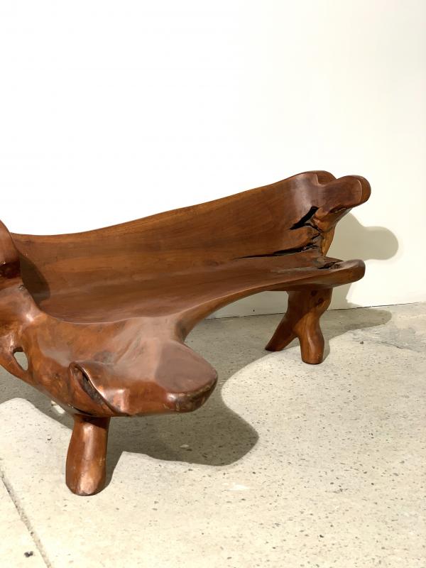 Brutalist bench in olivier