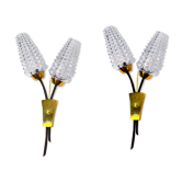 Maison arlus, pair of double sconces
