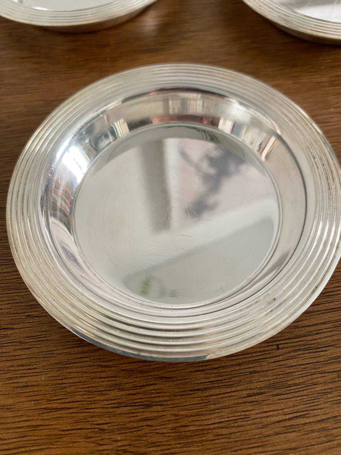 Christofle - 4 silver-plated coasters
