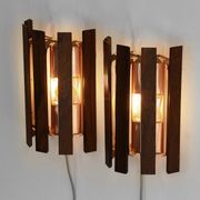 Pair of wall lights/sconces by Werner Schou for Coronell Elektro. Denmark 1960s