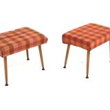 Set of 2 beech stools, Sweden, 1960