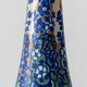 Antique Art Deco Gouda Pottery Table Lamp, c. 1910-35, New Ochre Linen Shade