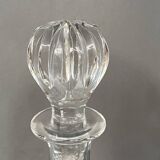 Solid crystal whiskey decanter.