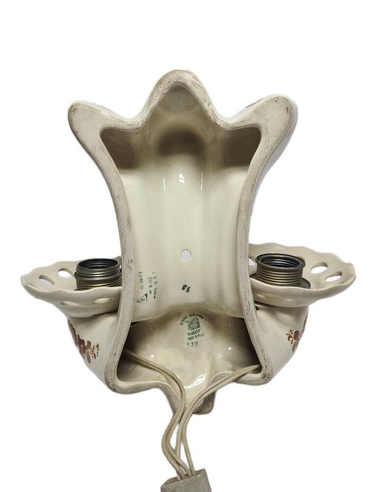 2-armed wall lamp from Włocławek, Poland, 1970s