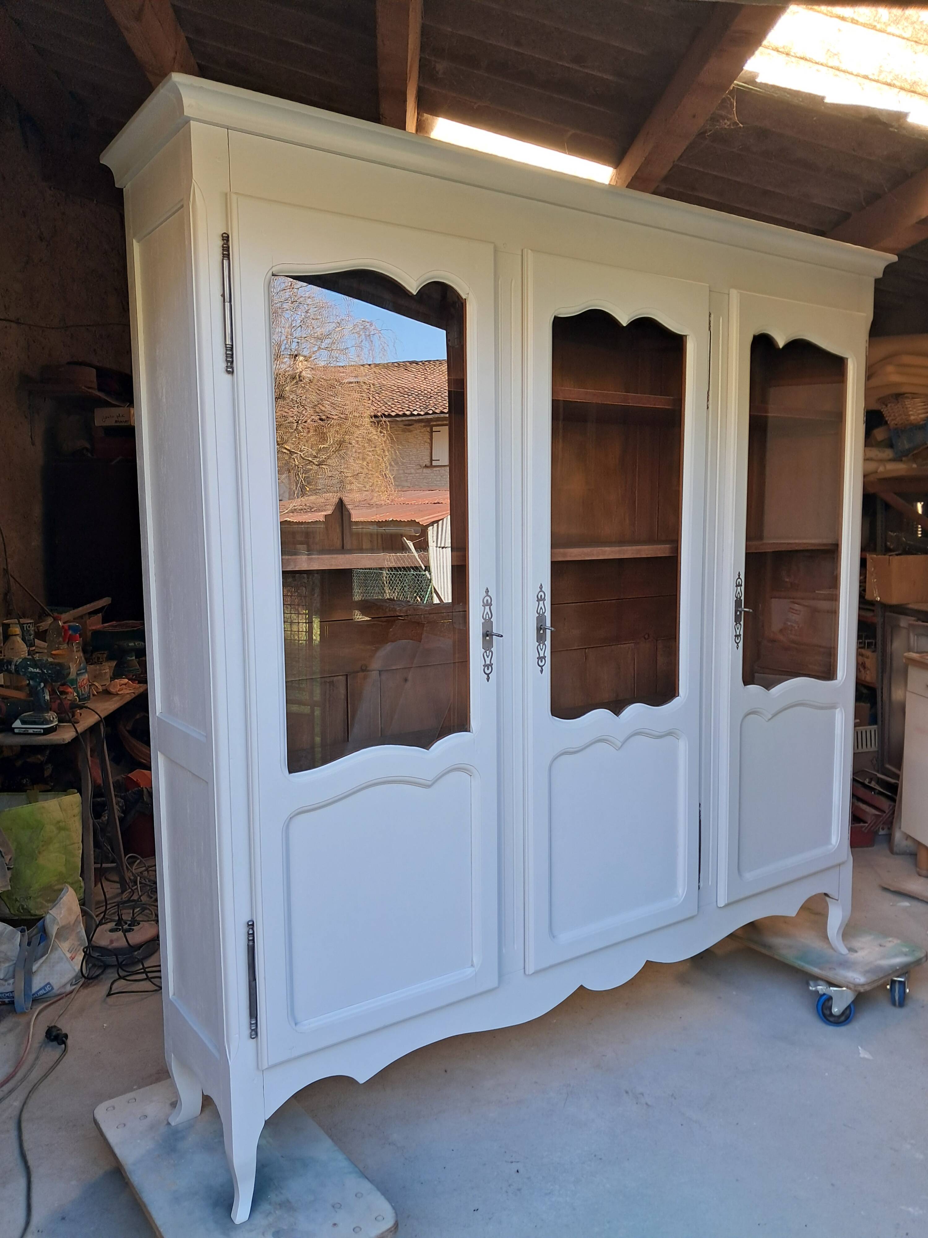 Small renovated beech bookshelf