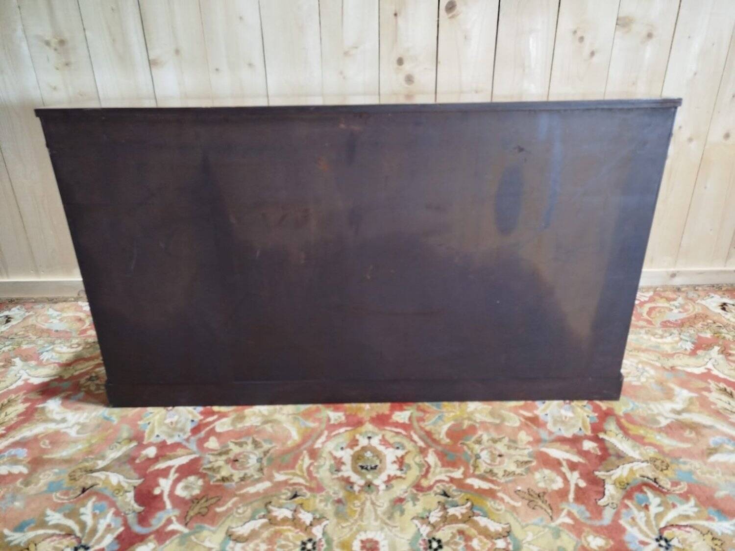 Bibus - Low Empire-style mahogany shelf/bookcase