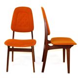 Set of 2 Scandinavian teak chairs, Sweden, 1960