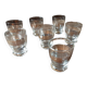 Set of 7 digestive glasses. Crystal