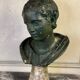 Young Boy, Plaster Bust with Green Patina, Circa 1900