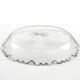 Plat Biedermeier, cristal transparent, République tchèque, 19e siècle