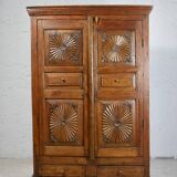 Antique carved wooden cabinet