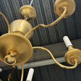 Lustre doré hollandais à 6 bras de lumière D50