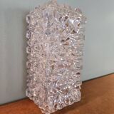 Erco wall lamp in pressed glass - vintage design from the 70s