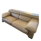 "Sillage" leather canapé/Rochebobois