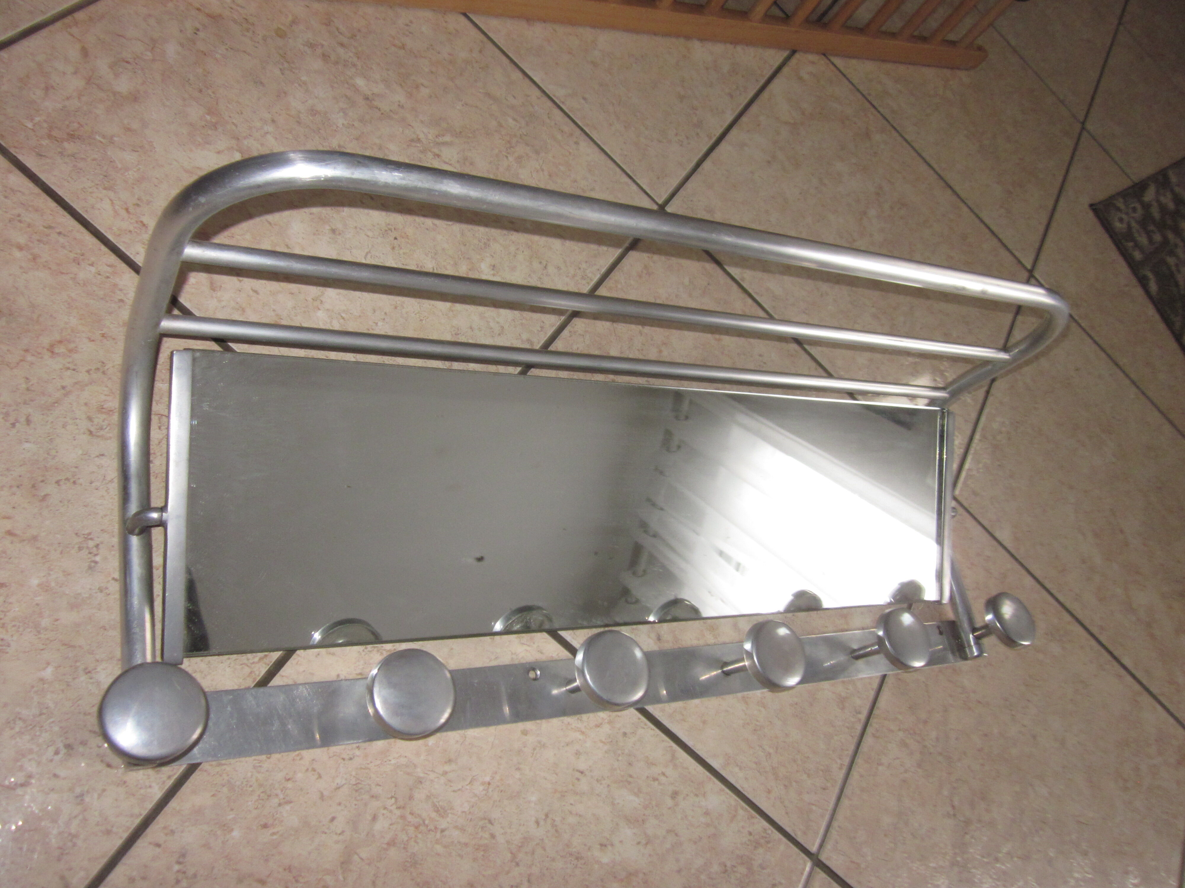 Coat rack alu of the years 50s