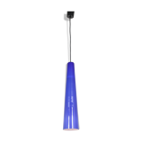 1960s Blue glass hanging lamp by Vistosi, Italy