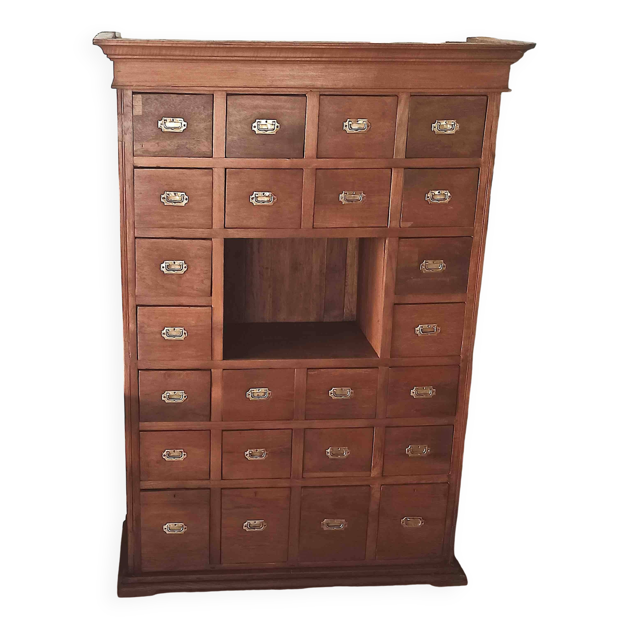 Cabinet d'apothicaire Début XXe Dimensions  Ht 188 x L 130 x P 44 cm