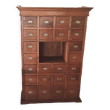 Cabinet d'apothicaire Début XXe Dimensions  Ht 188 x L 130 x P 44 cm