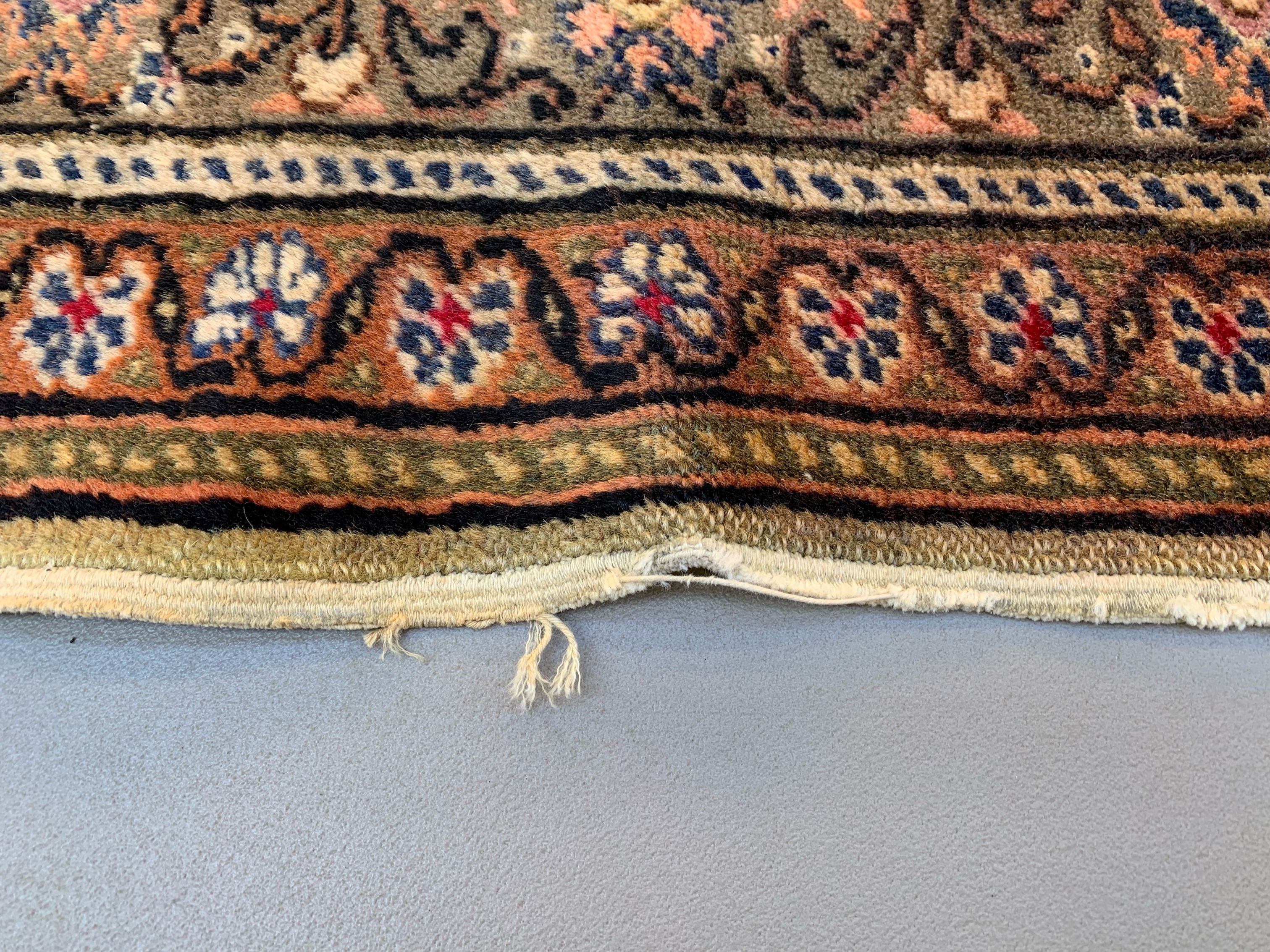 Vintage turkish rug 173x122 cm shabby carpet central anatolian medium