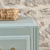 Compass feet chest of drawers