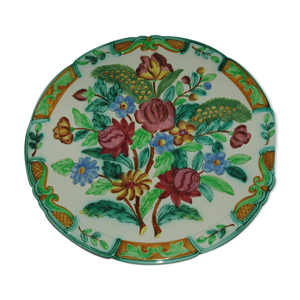 Plat en faïence années 60 cerart