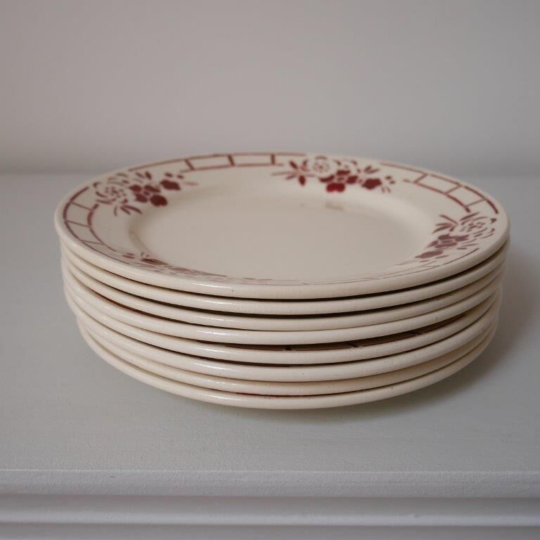 Set of 8 dessert plates Badonviller