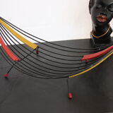 Modernist fruit basket 1950, scoubidou