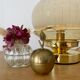 Vintage art deco globe table lamp