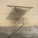 Vintage side table magazine rack