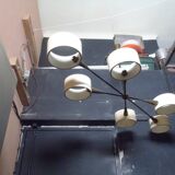 6-light art deco chandelier from the 30s/40s