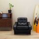 Black armchair, Italian design, 1980s, production: Italy