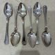 Vintage Carl Sandbergs Eftr Sweden Silver Plate Spoons 1940s | Set of 6
