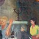 Oil painting canvas A.Simard 1945