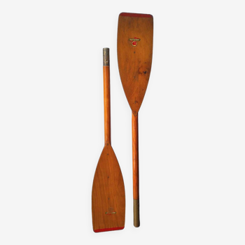 Large paddle, vintage wooden oar